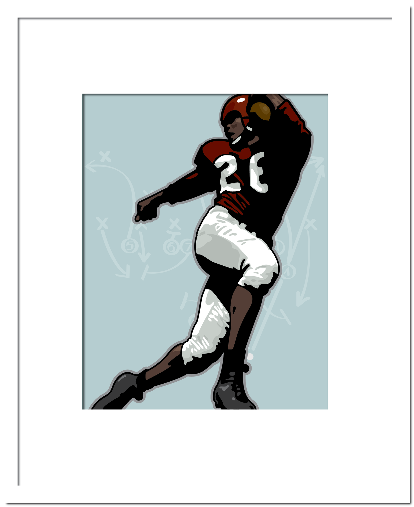 Vintage Football Player