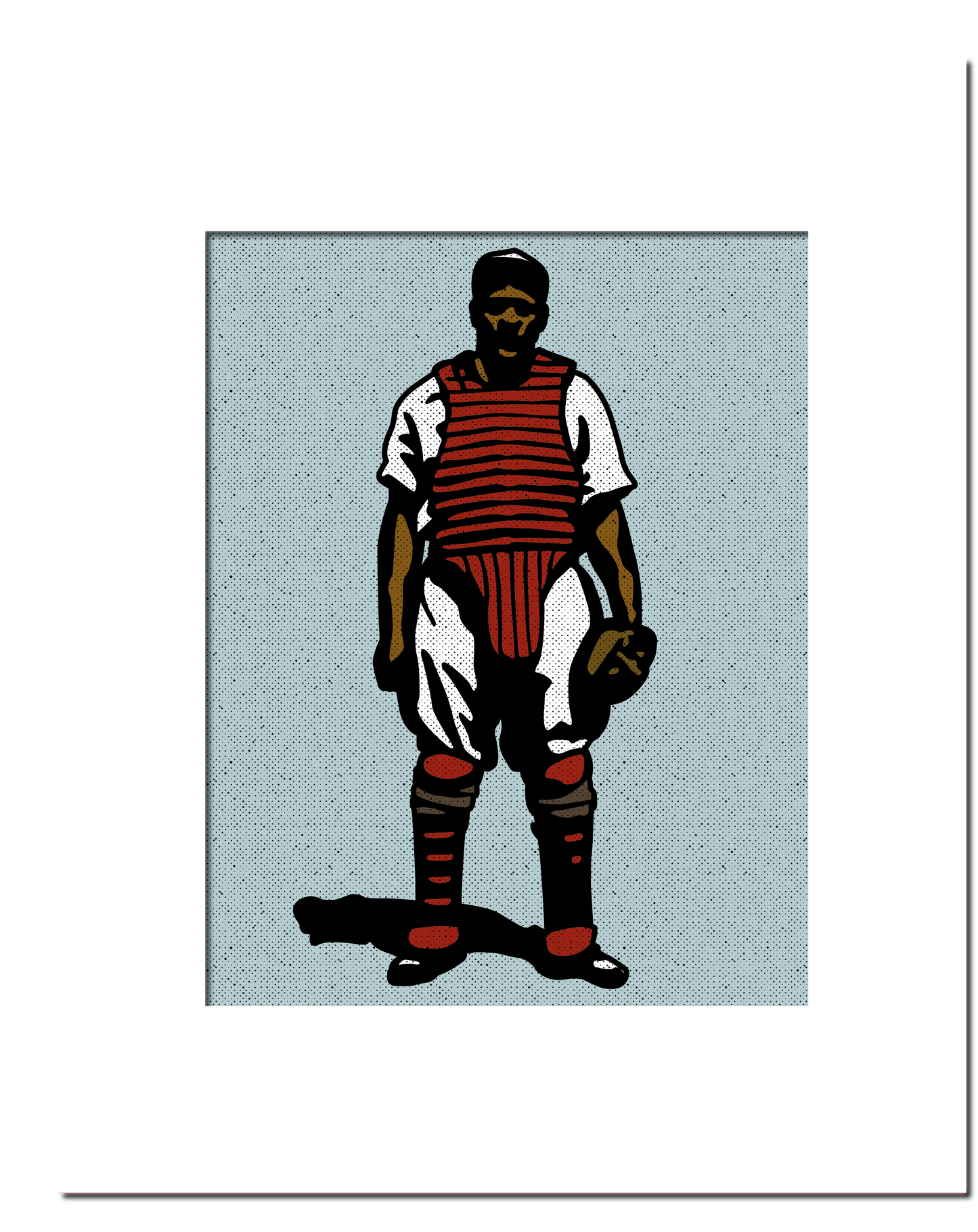 Vintage Baseball Catcher