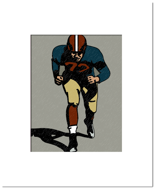 Vintage Football Blocker