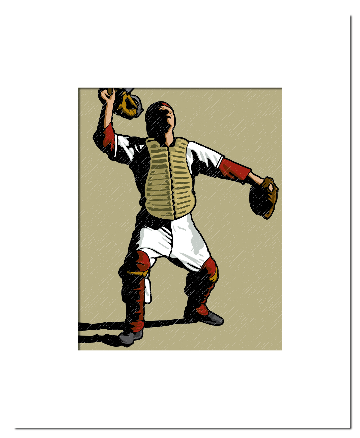 Vintage Baseball Catcher