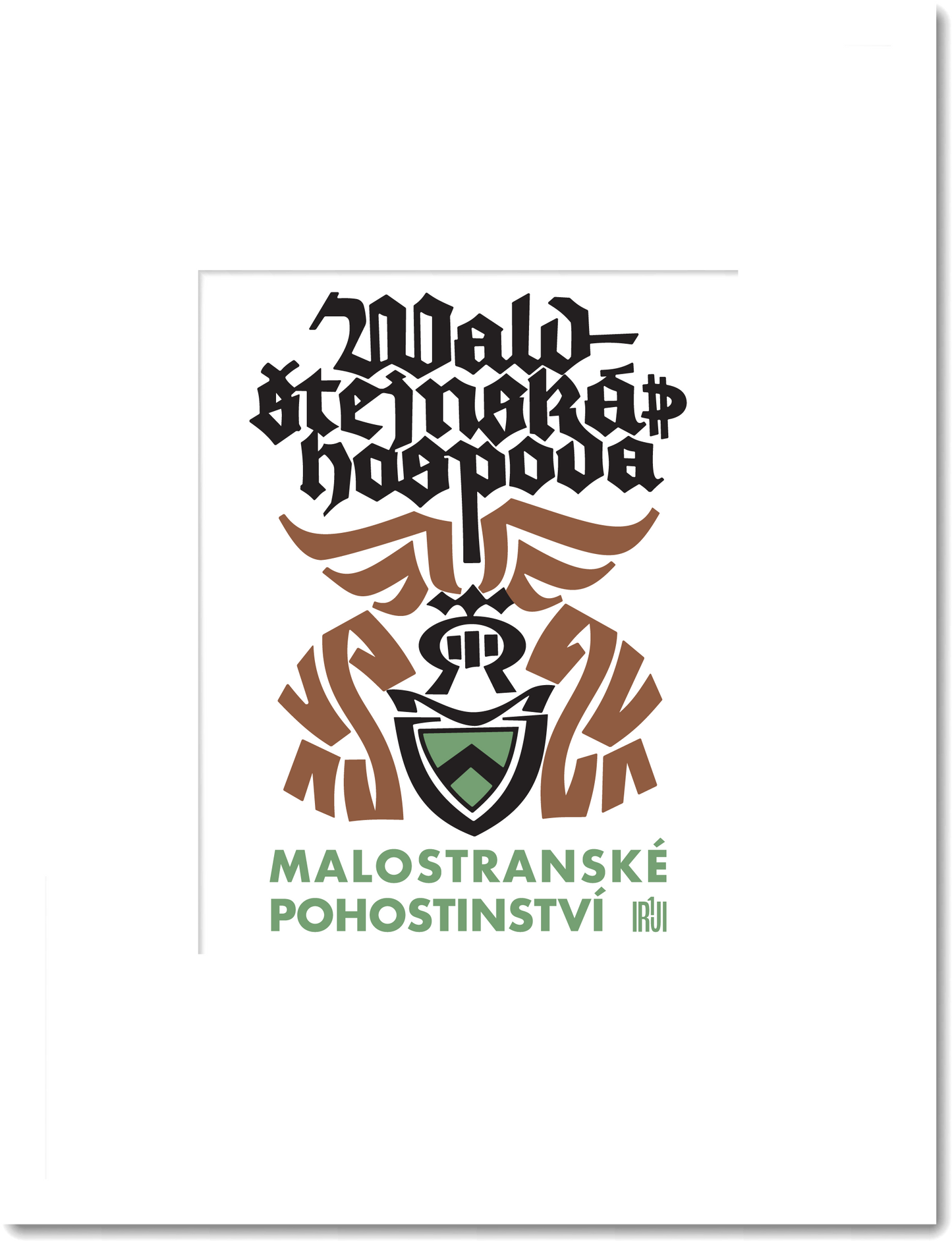 Vintage Prague Restaurant Print