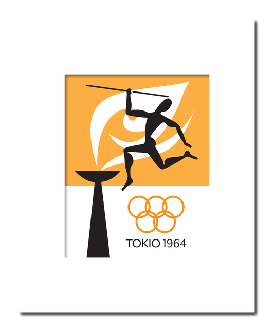 1964 Tokyo Olympics Javelin Print