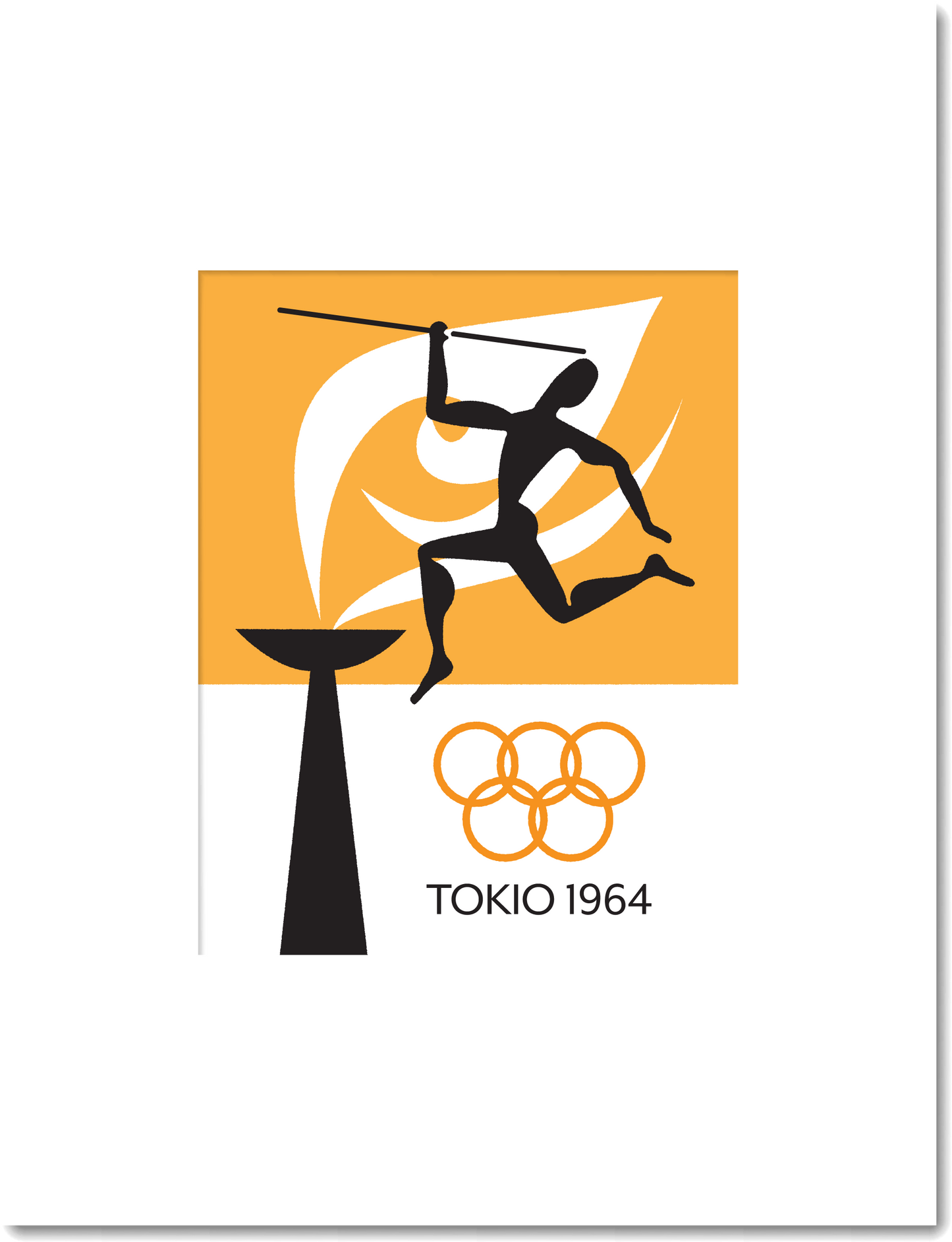 1964 Tokyo Olympics Javelin Print