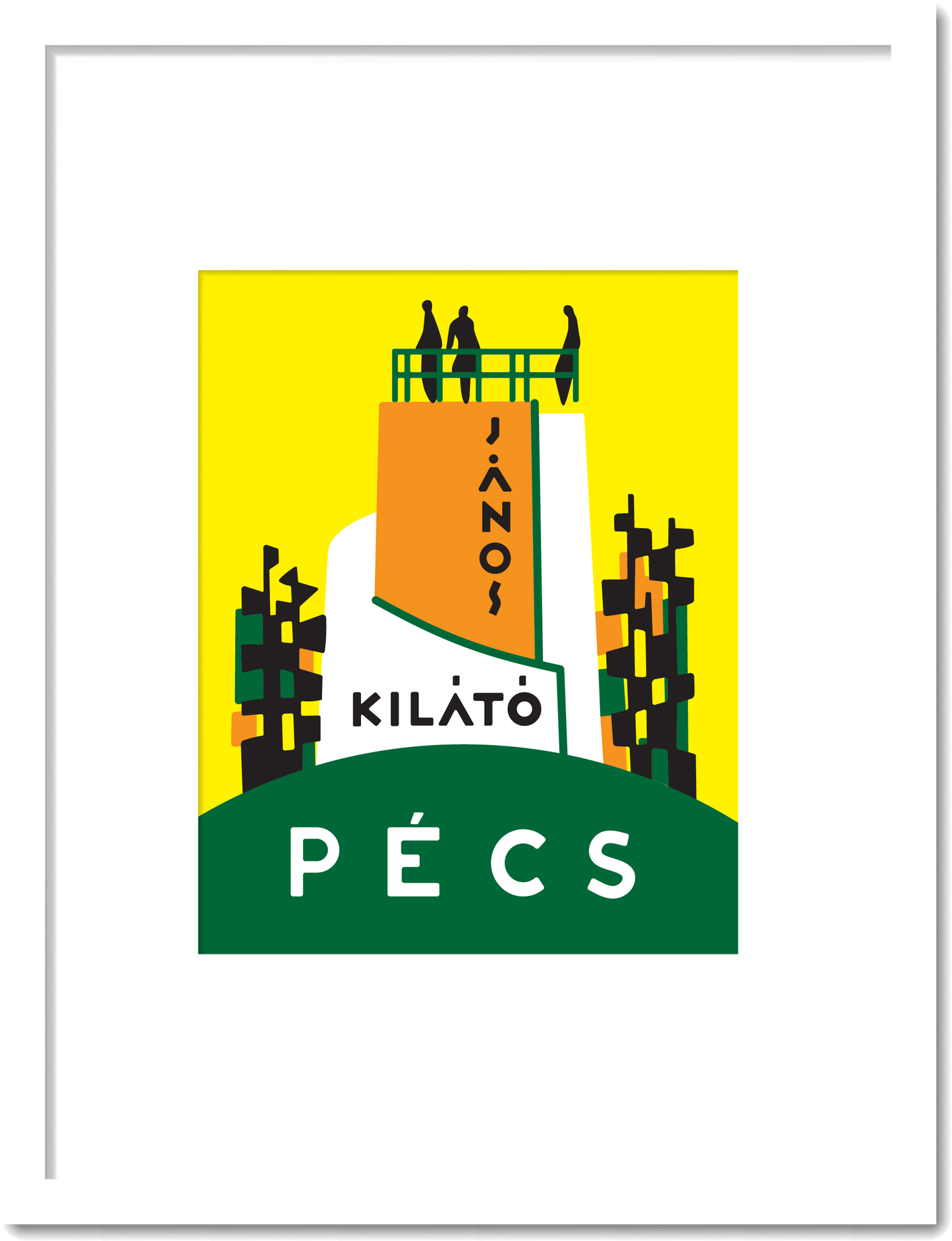 Hungarian Tourist Tower Print