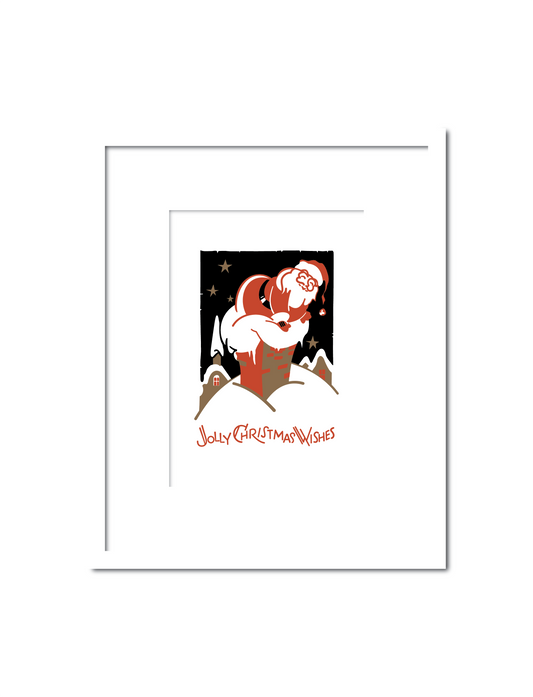Santa Coming Down the Chimney