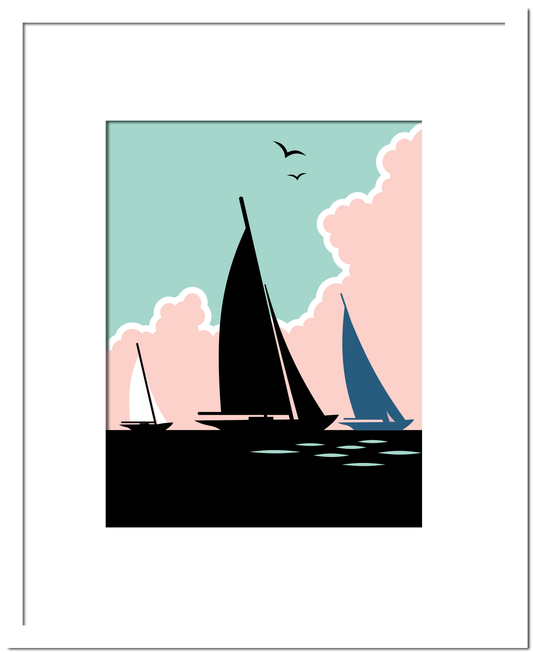 Gosch & Co. Sailboat art
