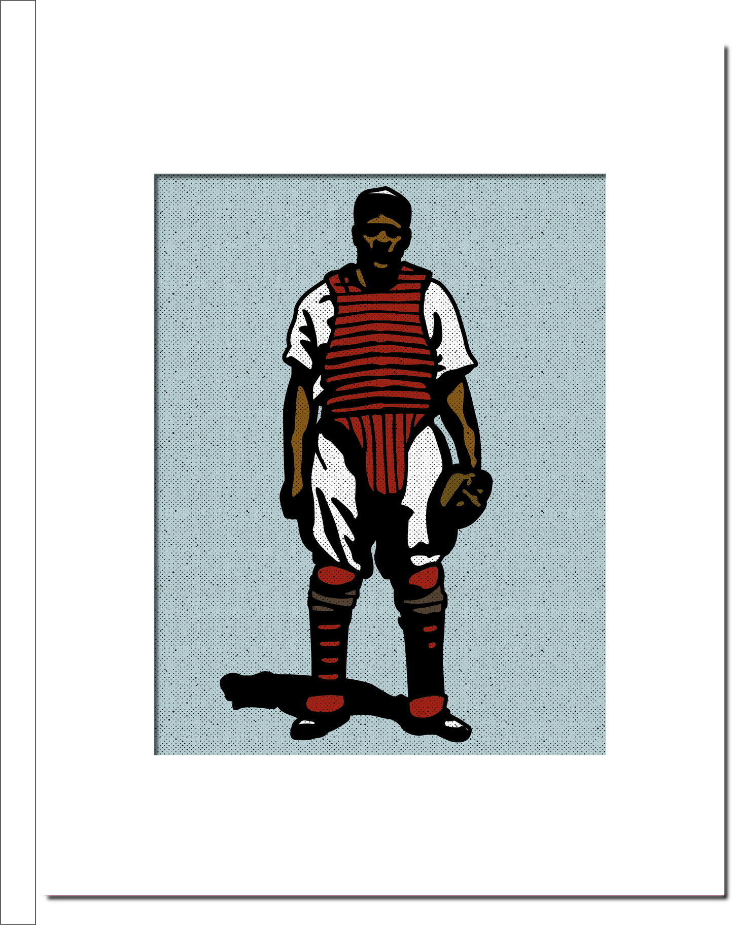 Vintage Baseball Catcher