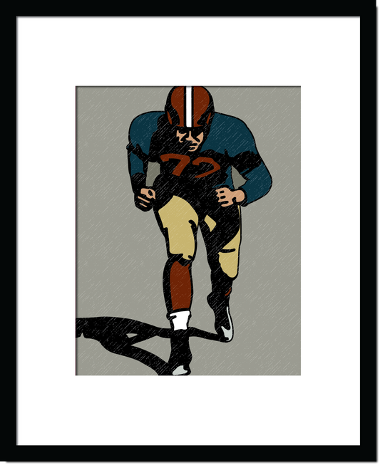 Vintage Football Blocker