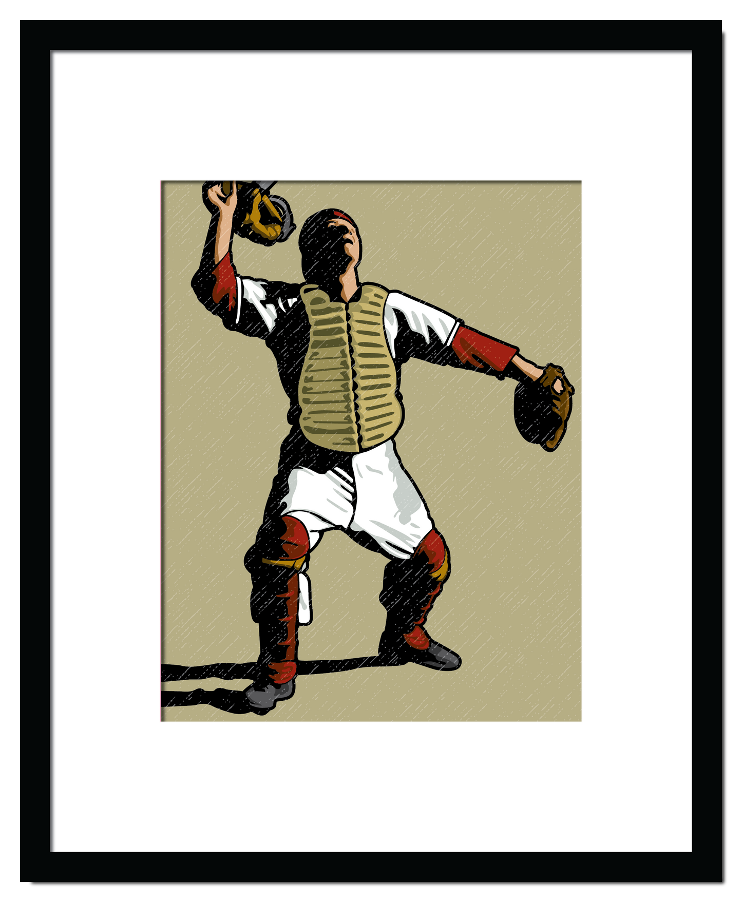 Vintage Baseball Catcher