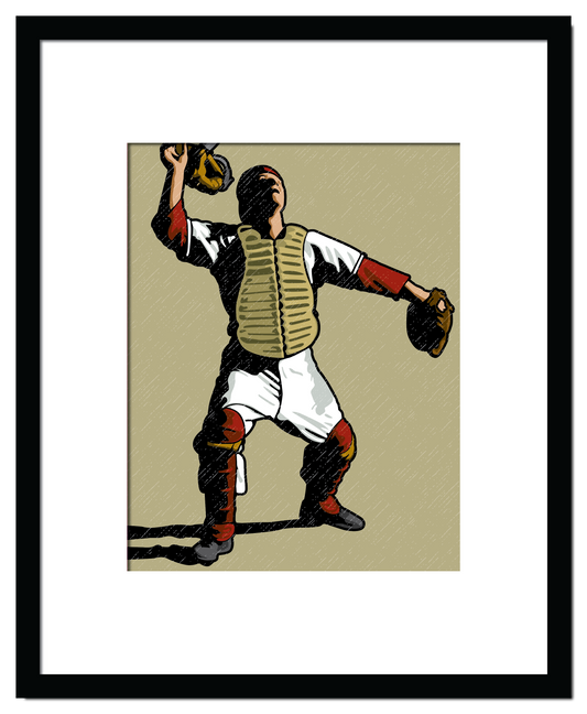 Vintage Baseball Catcher