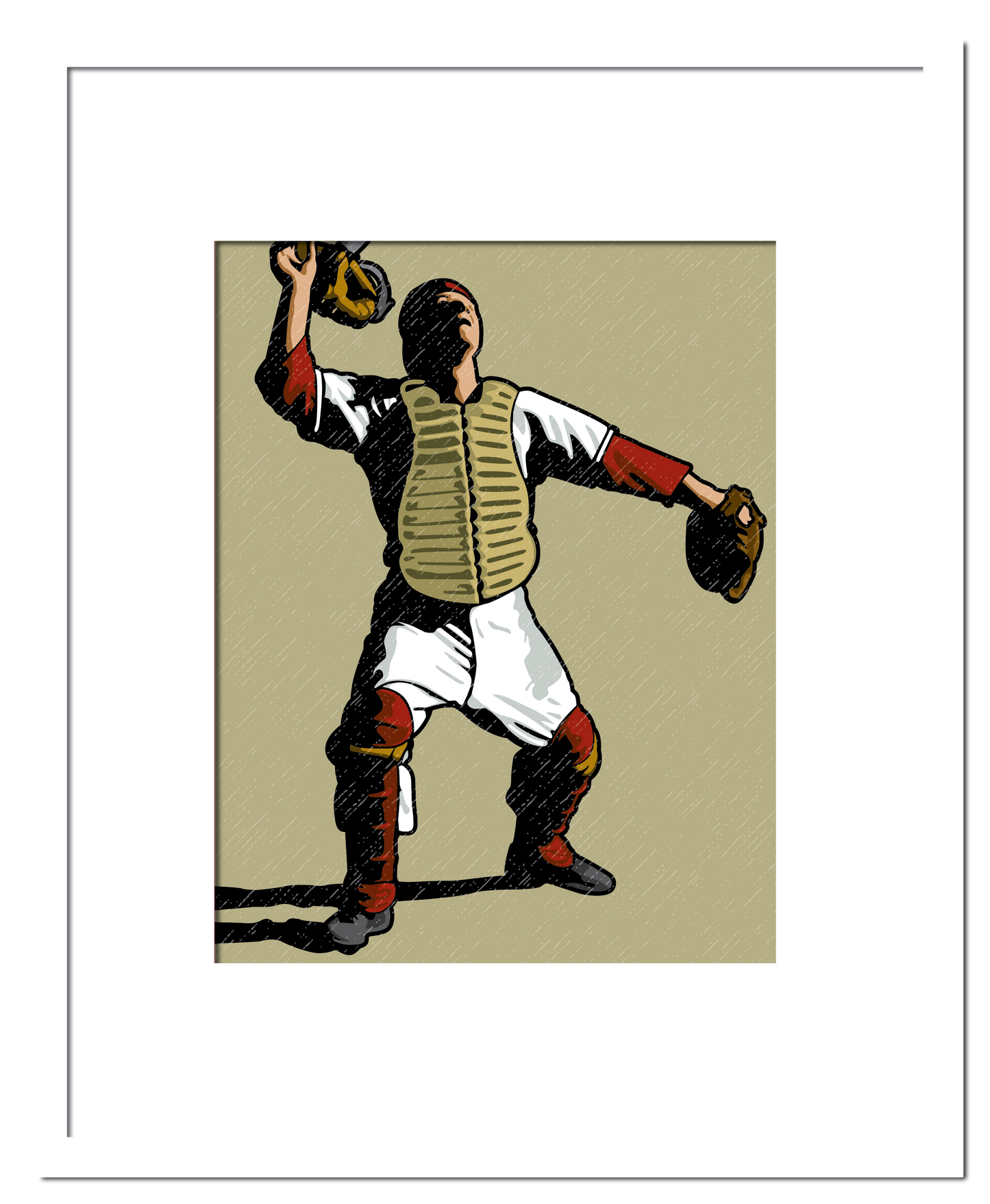 Vintage Baseball Catcher