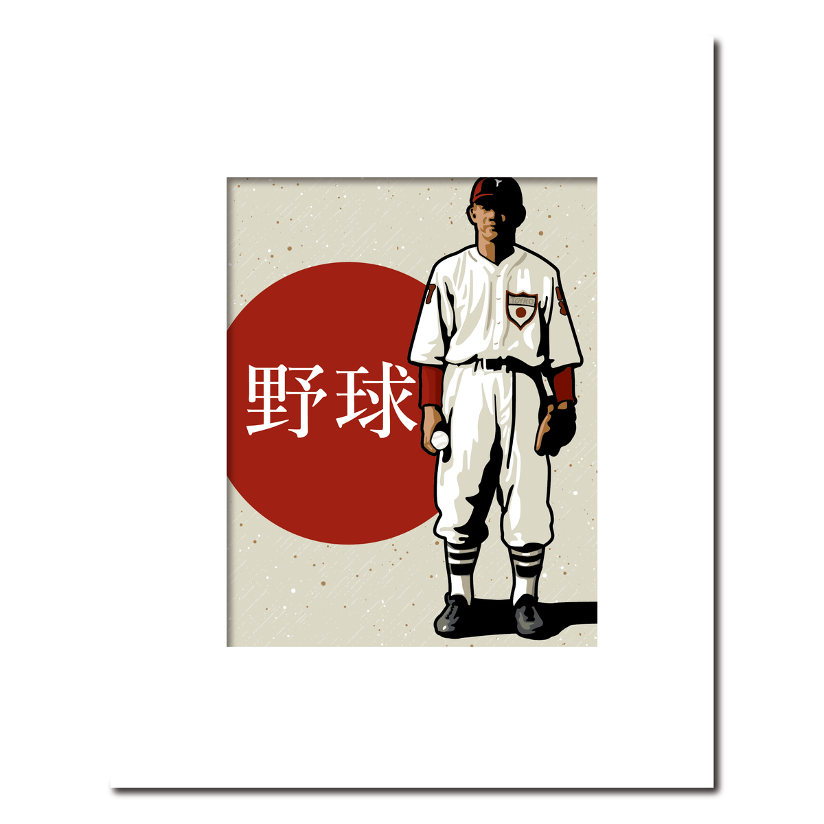 Vintage Japanese Baseball Player
