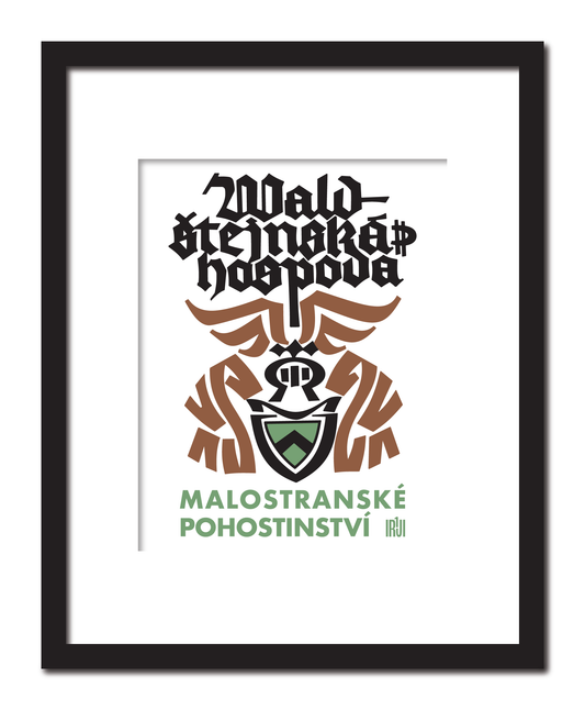 Vintage Prague Restaurant Print