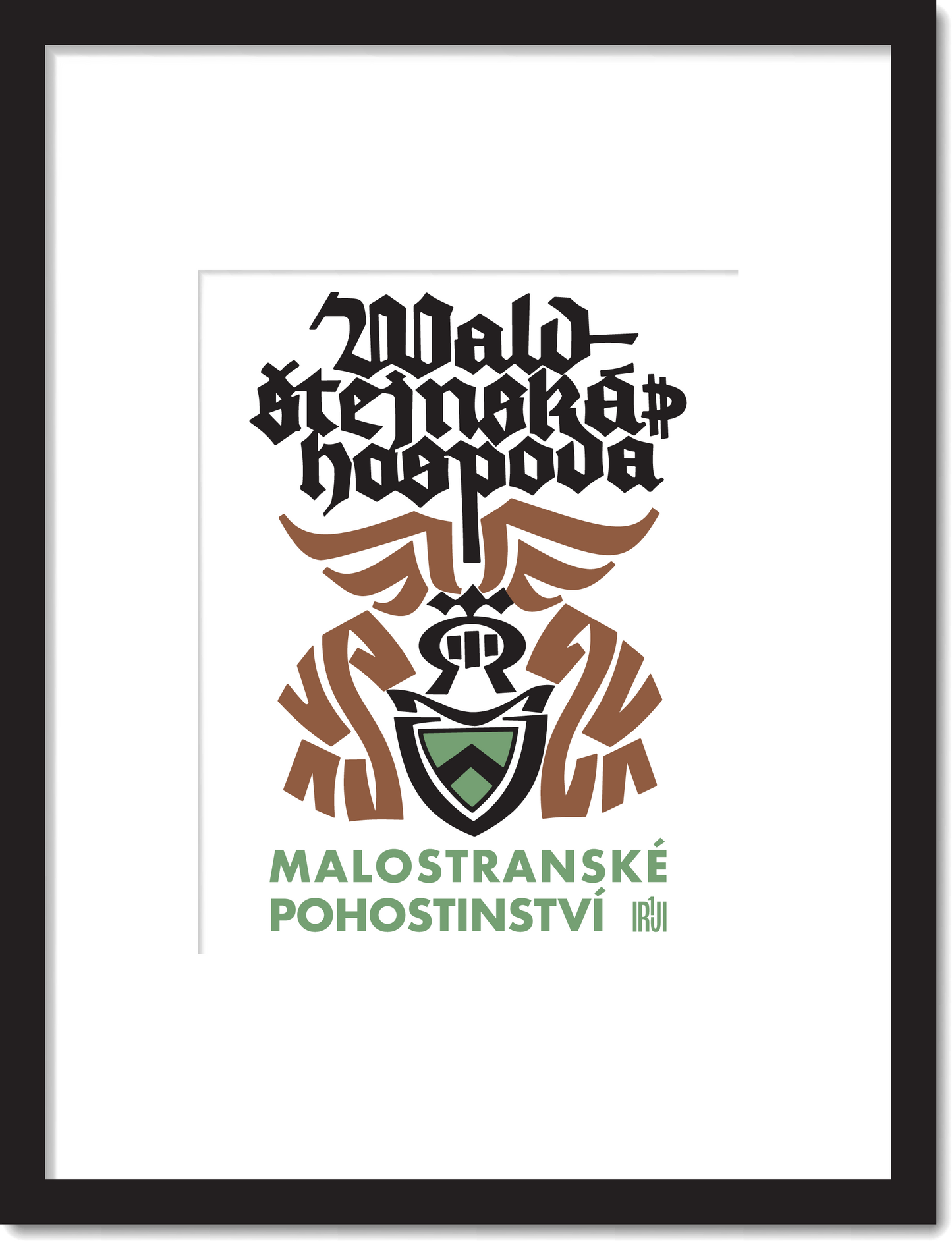 Vintage Prague Restaurant Print