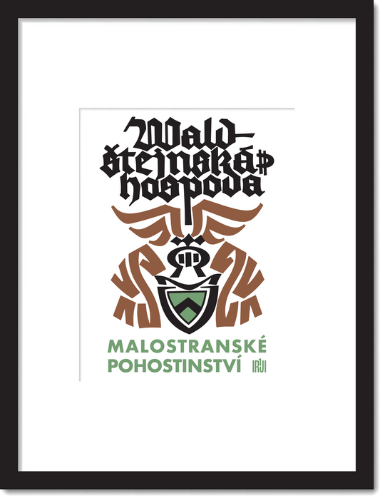 Vintage Prague Restaurant Print