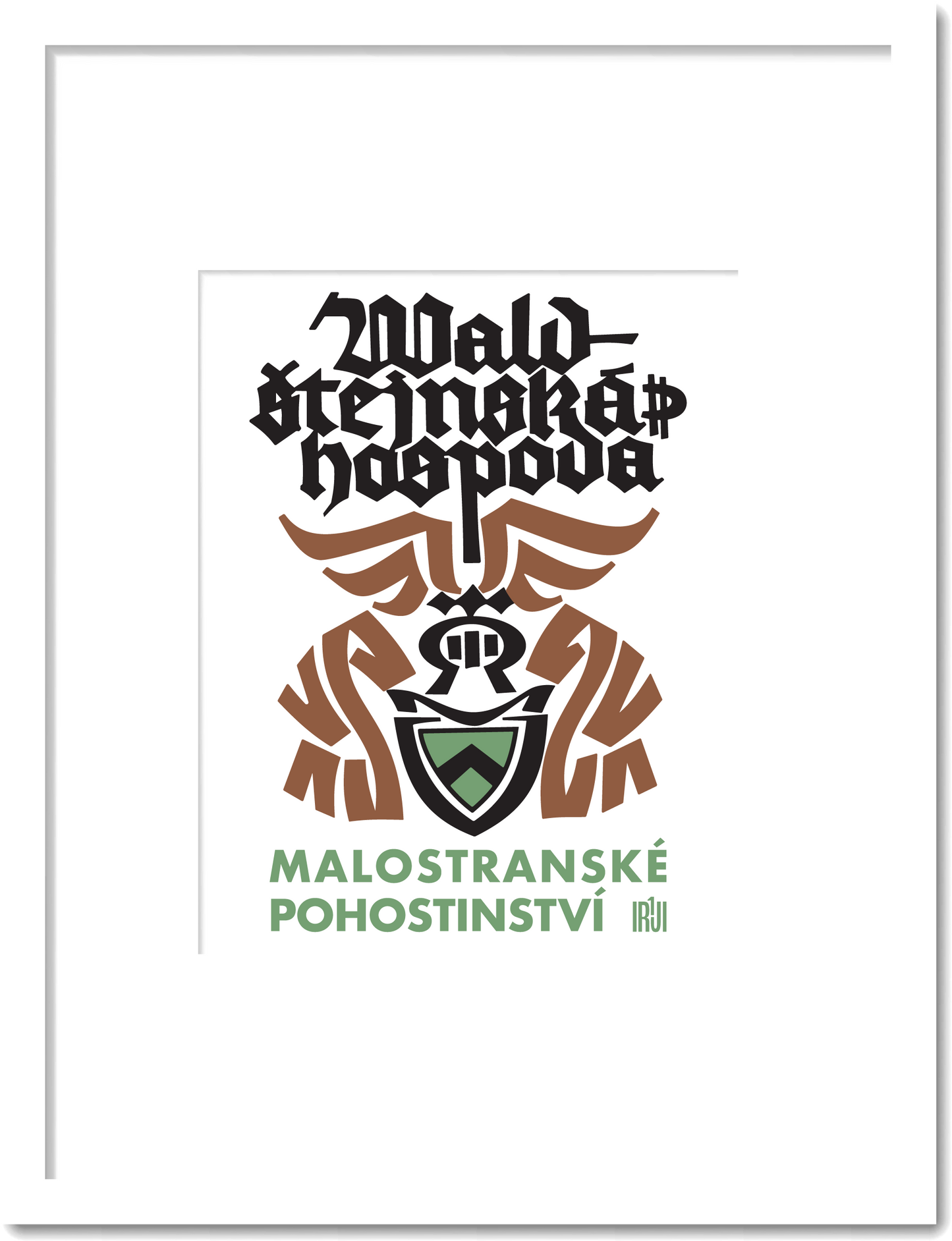 Vintage Prague Restaurant Print