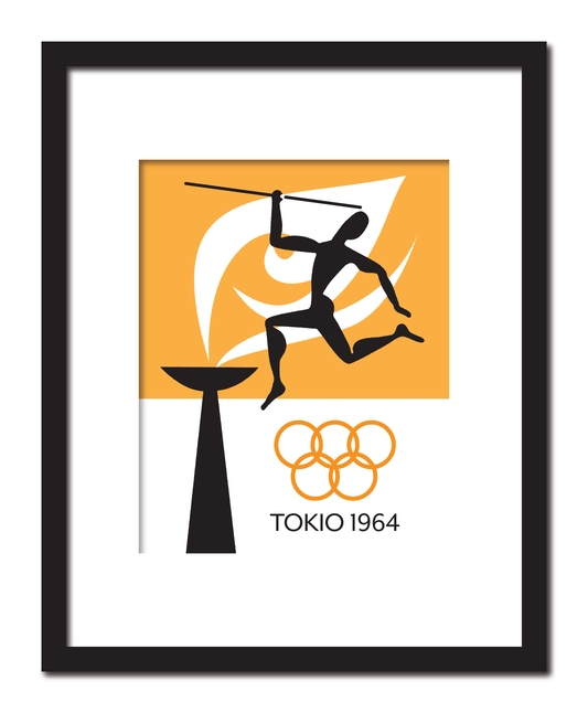1964 Tokyo Olympics Javelin Print