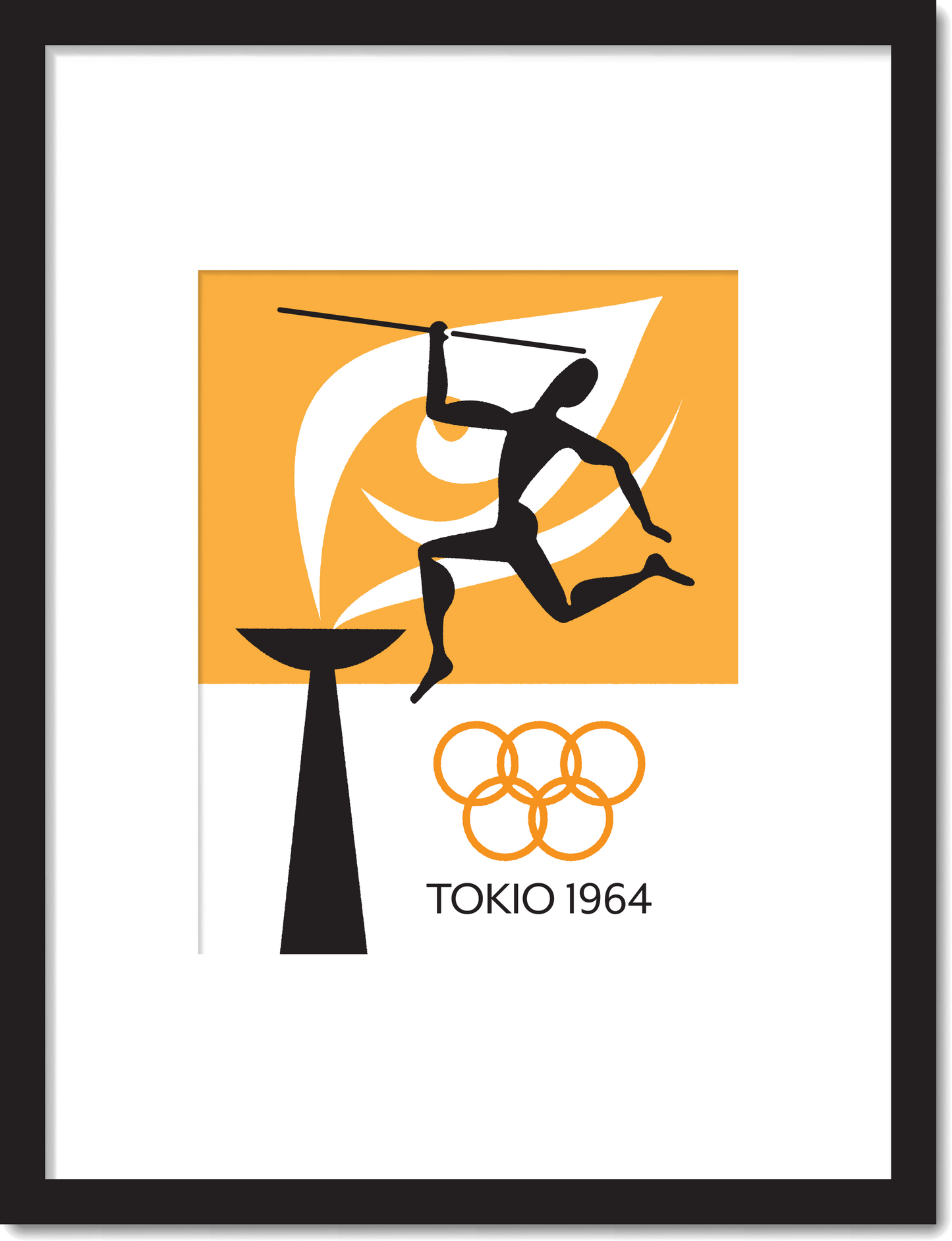 1964 Tokyo Olympics Javelin Print