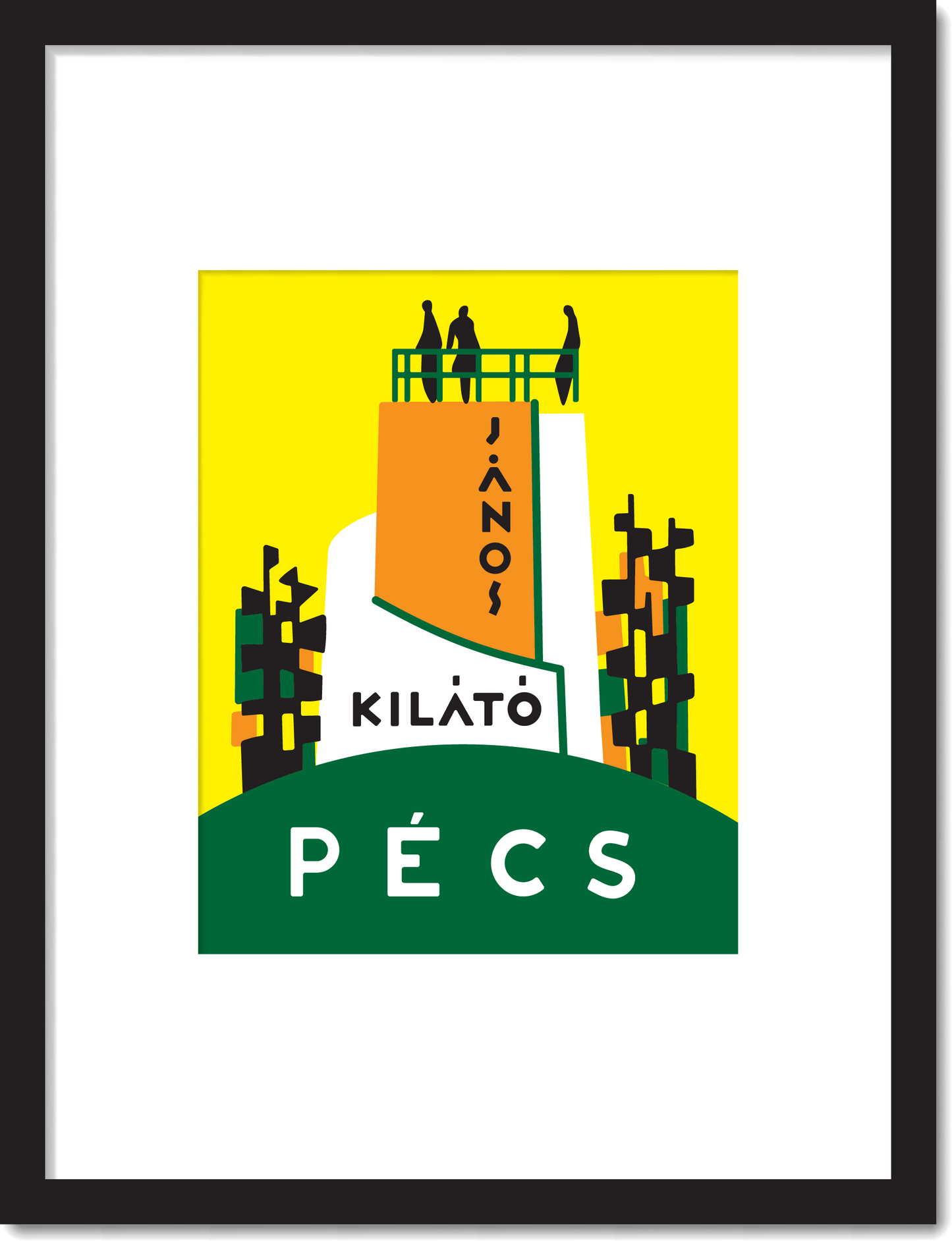 Hungarian Tourist Tower Print