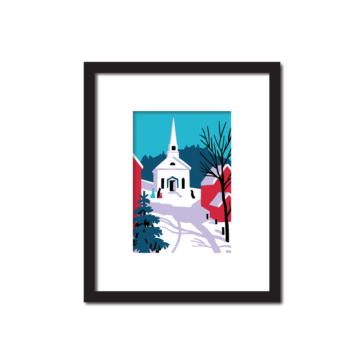 Winter Holiday Scene