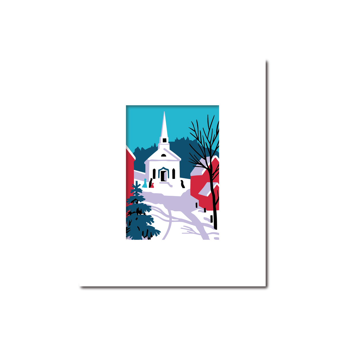 Winter Holiday Scene