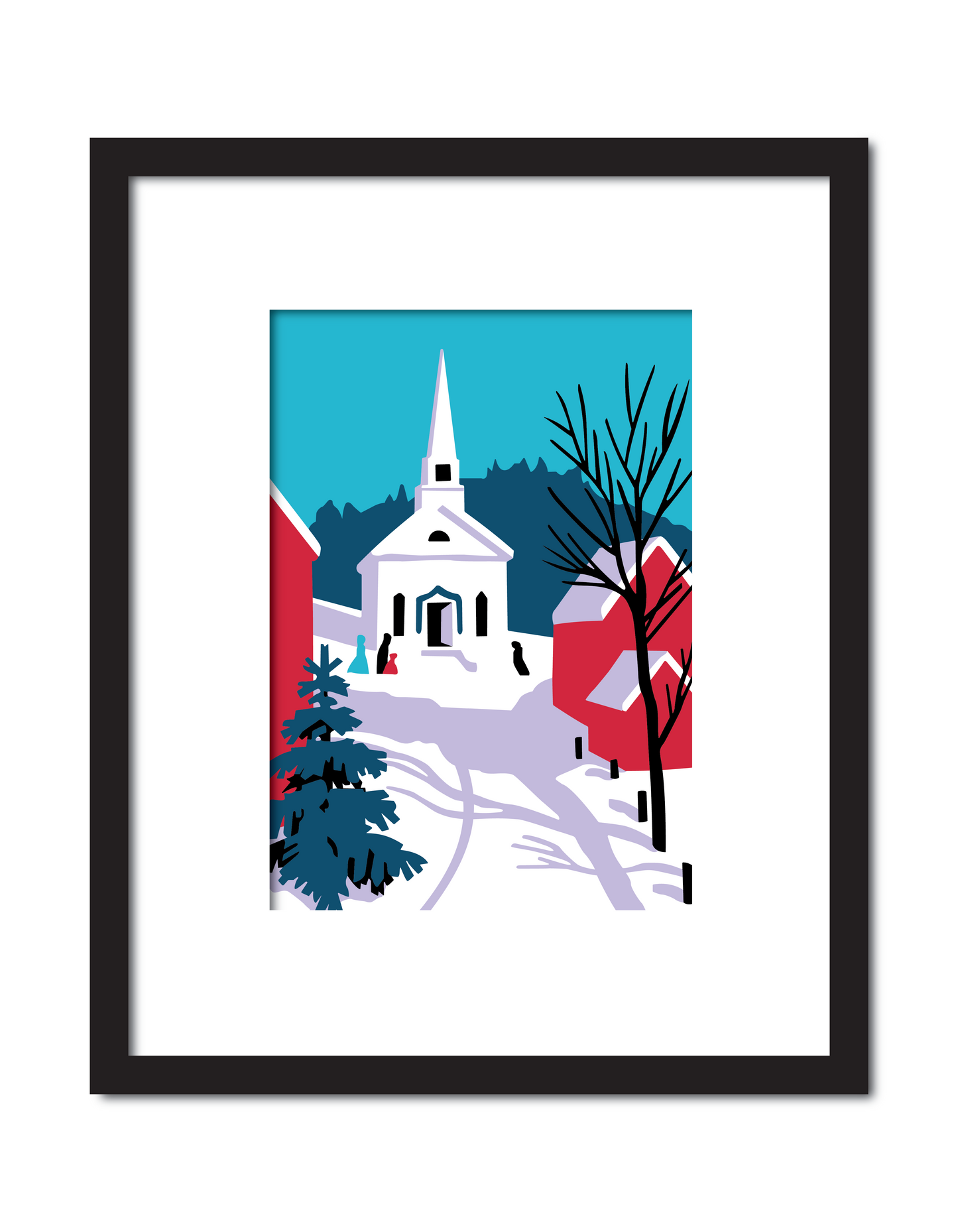 Winter Holiday Scene