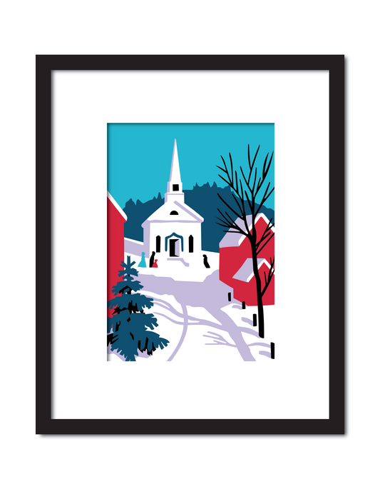 Winter Holiday Scene