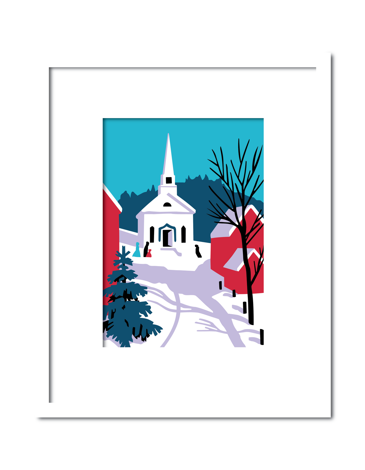 Winter Holiday Scene