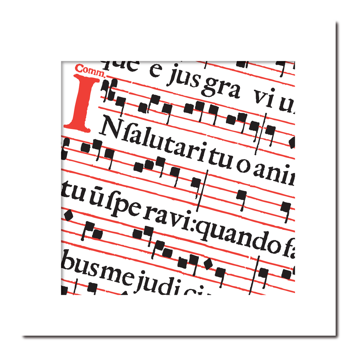 Medieval Music Print I