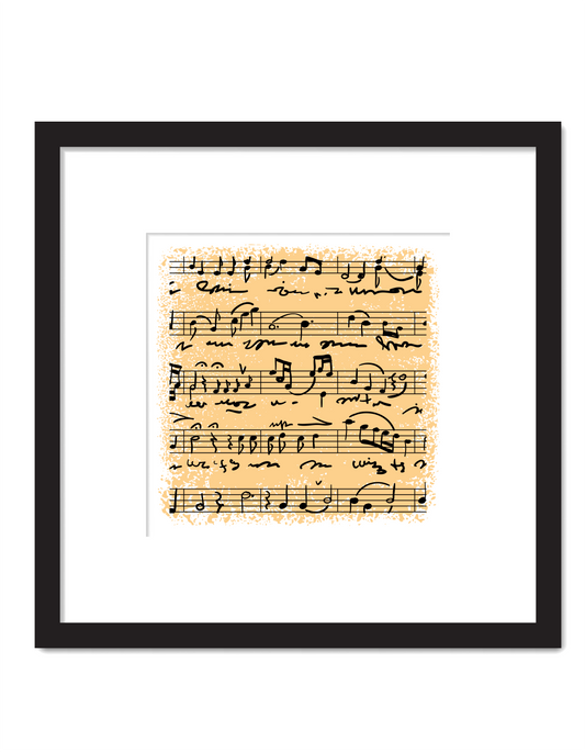 Handwritten Music Print