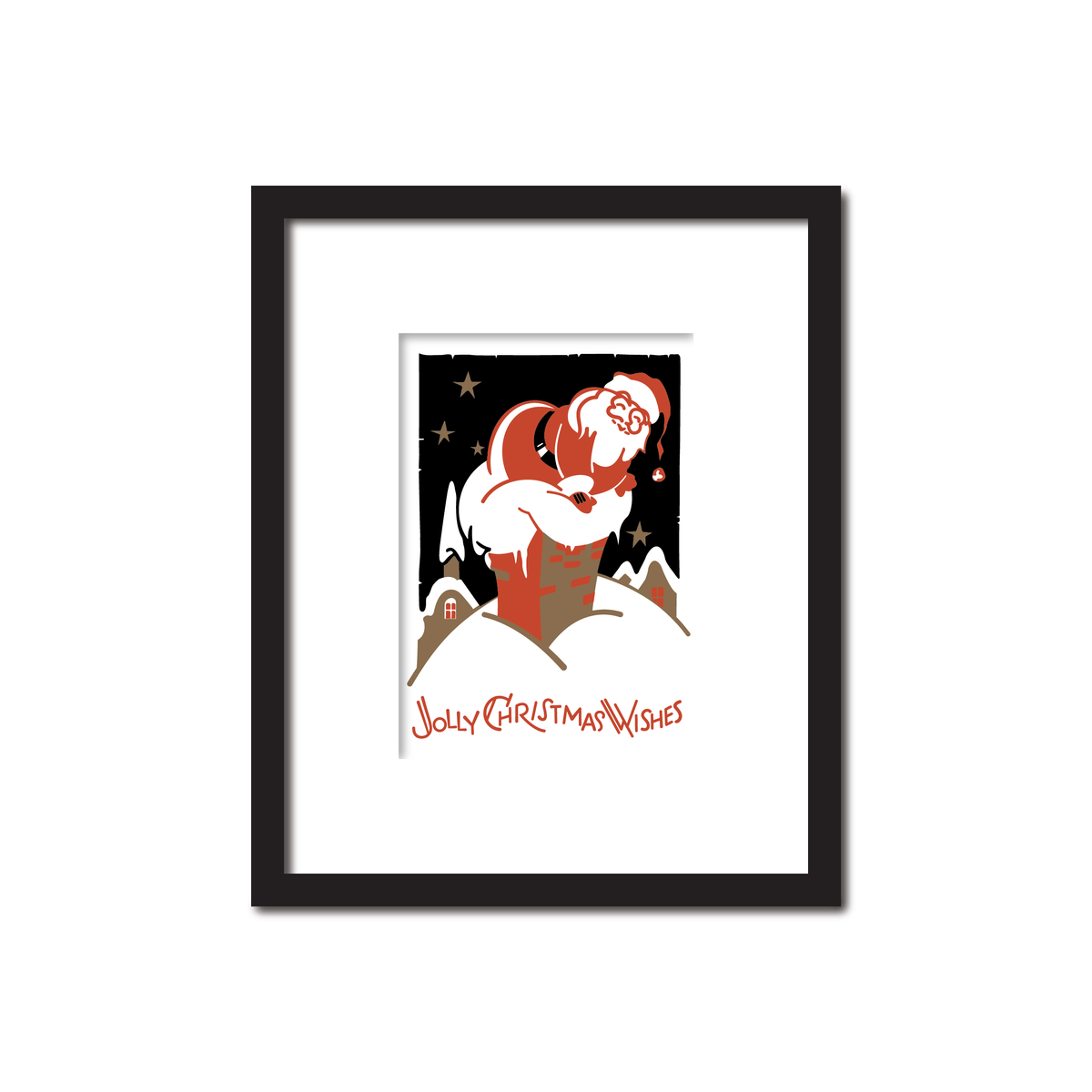 Santa Coming Down the Chimney