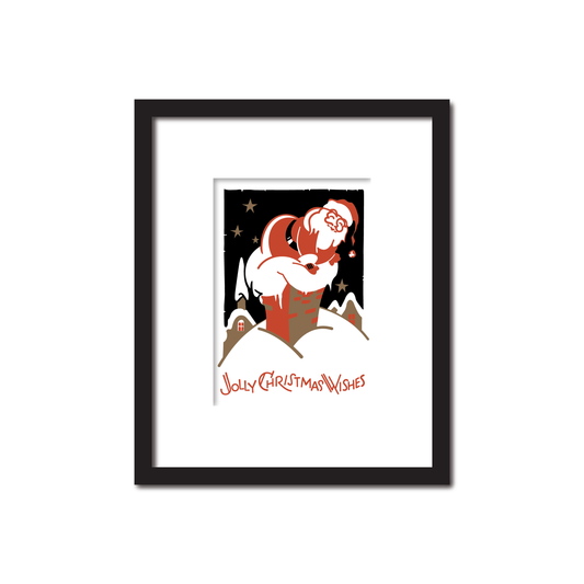 Santa Coming Down the Chimney