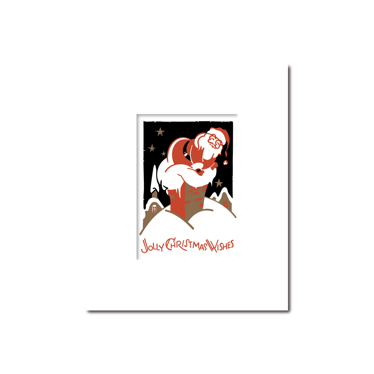 Santa Coming Down the Chimney