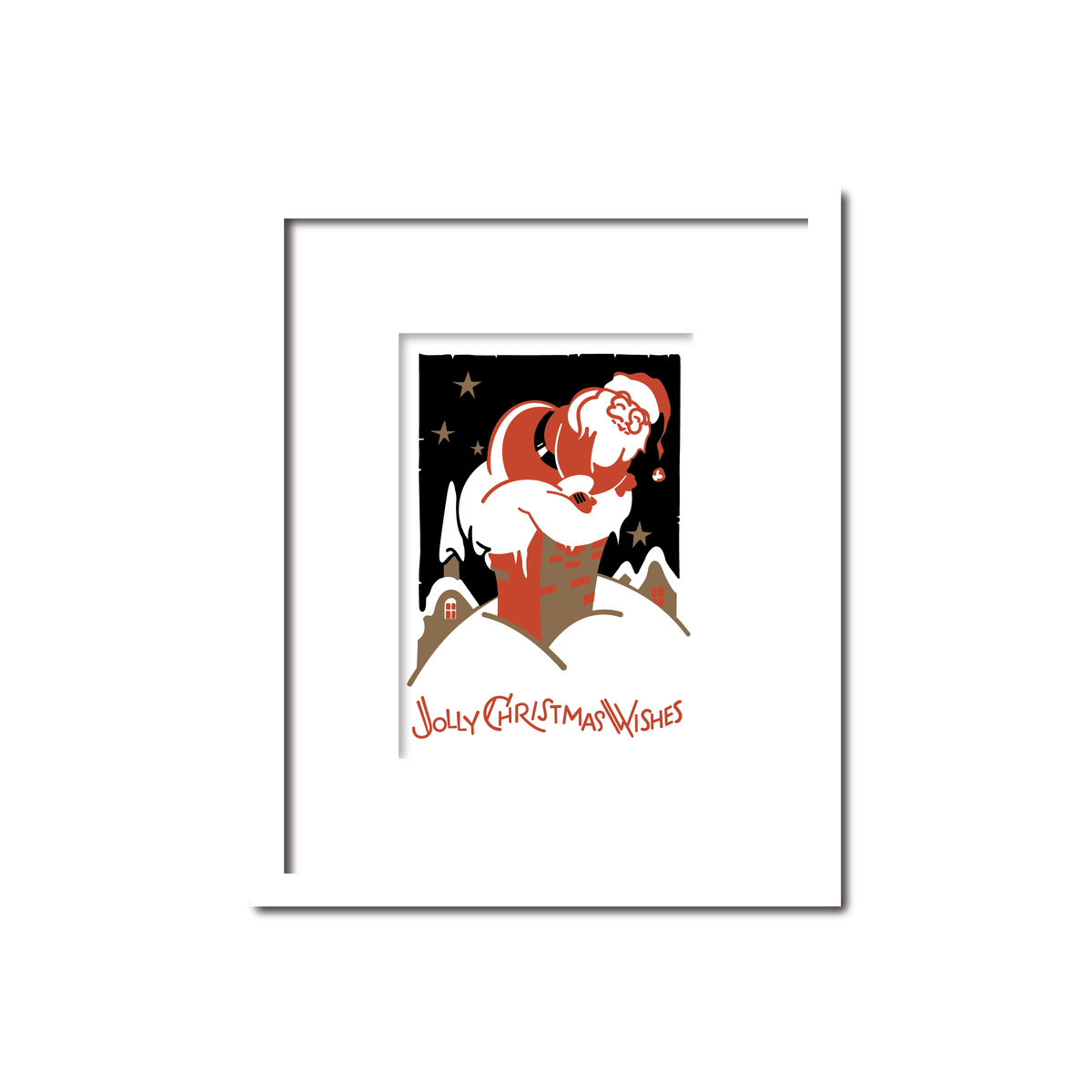 Santa Coming Down the Chimney