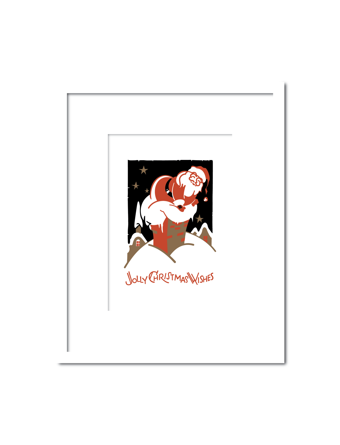 Santa Coming Down the Chimney