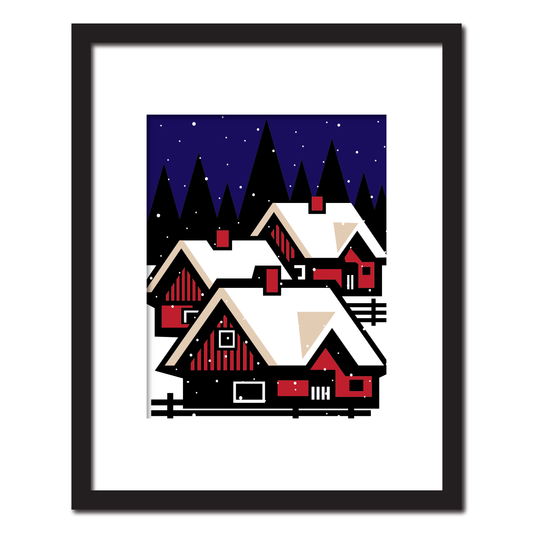 Winter Scene at Night