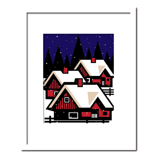 Winter Scene at Night