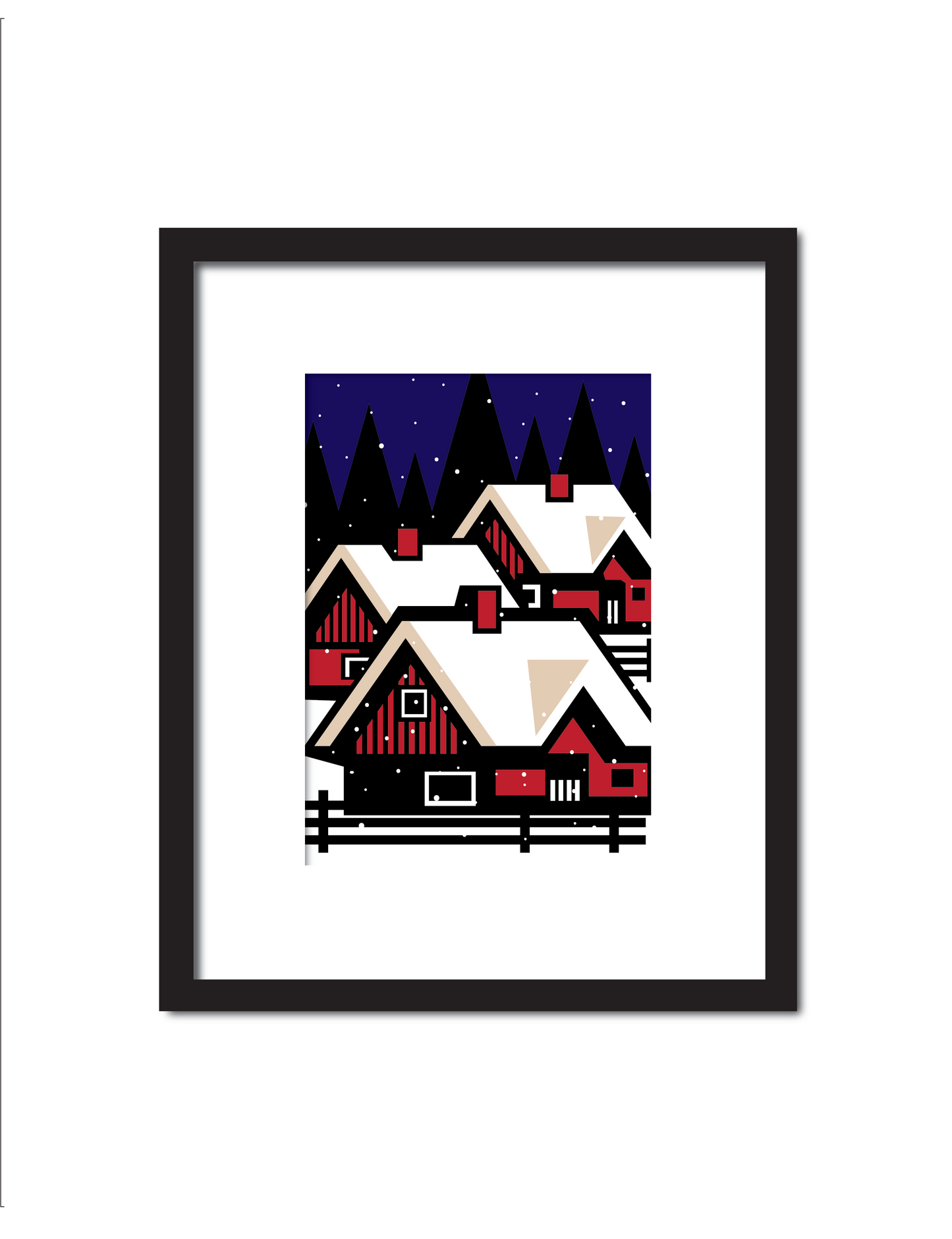 Winter Scene at Night