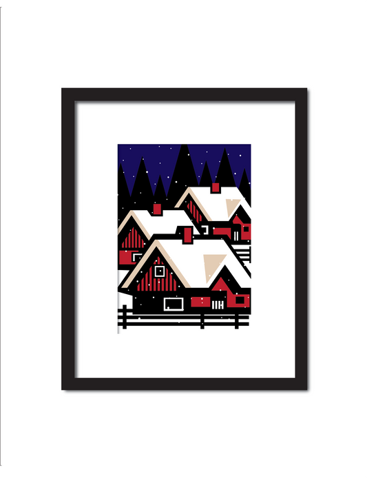 Winter Scene at Night