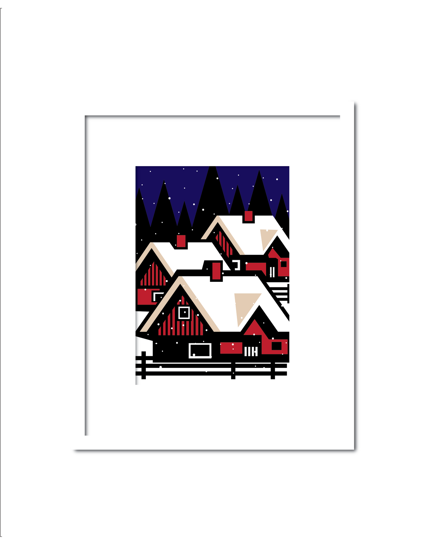 Winter Scene at Night